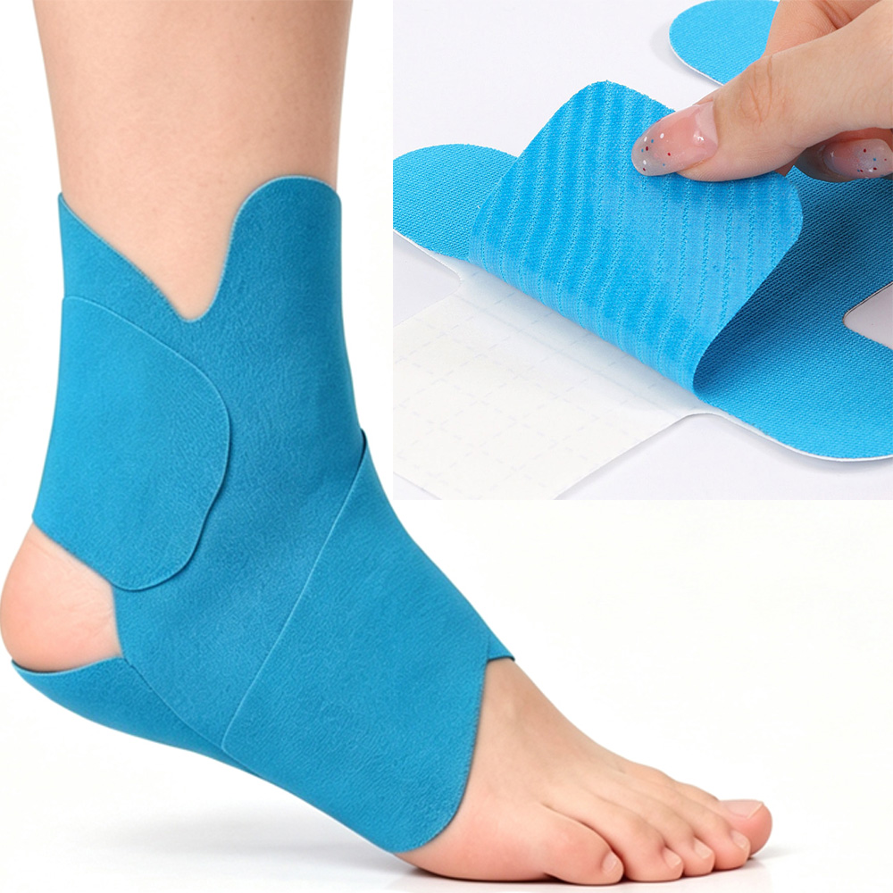 Kinesiology Tape Sports - เทปพันกล้ามเนื้อแบบยืดหยุ่นสำหรับกีฬา เทปคิเนซิโอเทป ป้องกันข้อเท้า แผ่นปิดเท้า ผ้าพันแผลสำหรับพยุงและรัดกล้ามเนื้อเพื่อการออกกำลังกาย