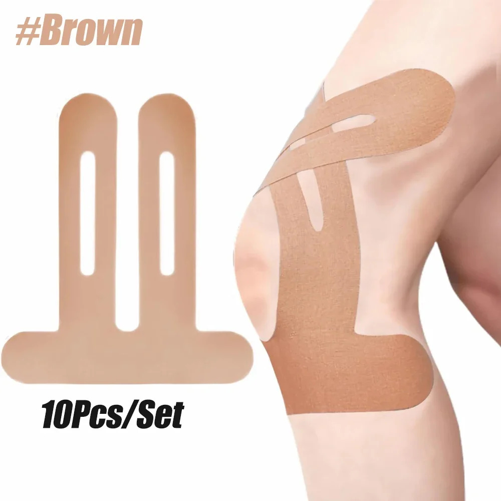 Kinesiology Tape Sports - เทปกายภาพบำบัดสำหรับหัวเข่า กันน้ำและยืดหยุ่นได้ เทปหุ้มเข่าระบายอากาศได้ เทปสำหรับนักกีฬา ช่วยพยุงและเพิ่มความมั่นคงสำหรับการวิ่ง