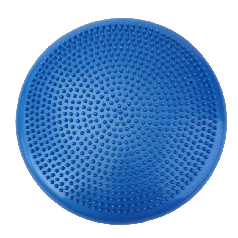 Balance Cushion Disc - แผ่นรองทรงตัวสำหรับเด็ก แผ่นรองนวด ลูกบอลโยคะ ลูกบอลออกกำลังกายแบบเป่าลม อุปกรณ์เสริมสำหรับฟิตเนส บอลฝึกความสมดุล