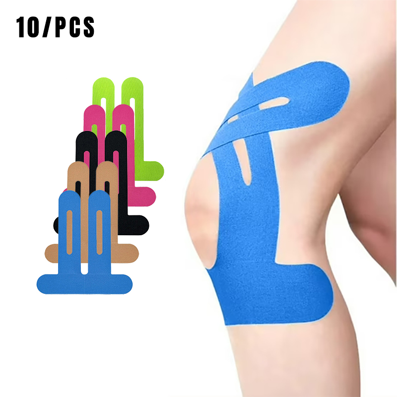เทปคิเนซิโอโลยี 10 ชิ้น สำหรับ - Kinesiology Tape Sports บทวิจารณ์และราคา