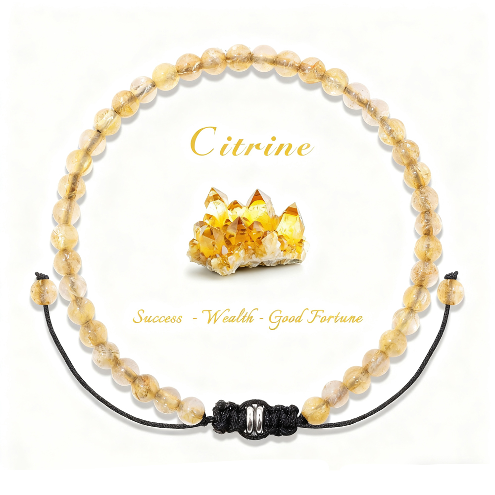 สร้อยข้อมือลูกปัดซิทริน 4 มม.  - Health Wellness Products บทวิจารณ์และราคา