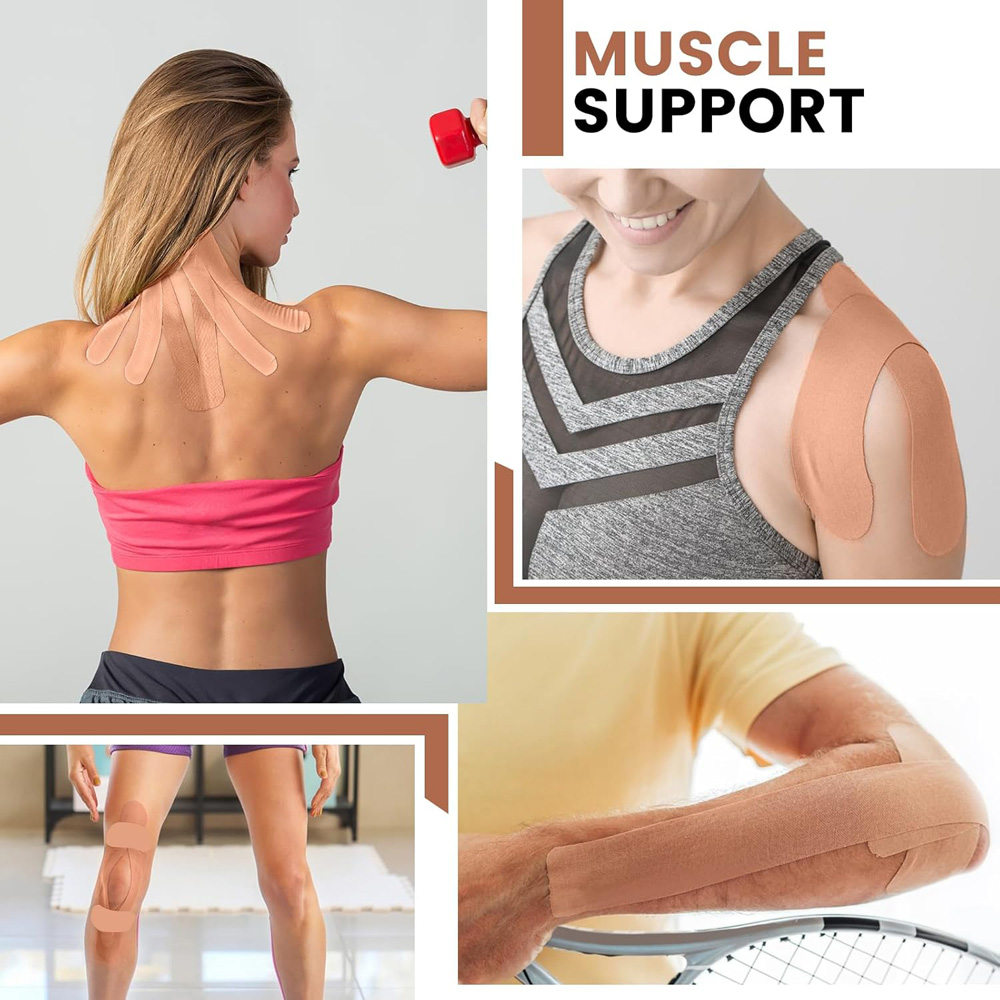 พรีคัทเทปกายภาพ 5 ม้วน |   เทป - Kinesiology Tape Sports บทวิจารณ์และราคา