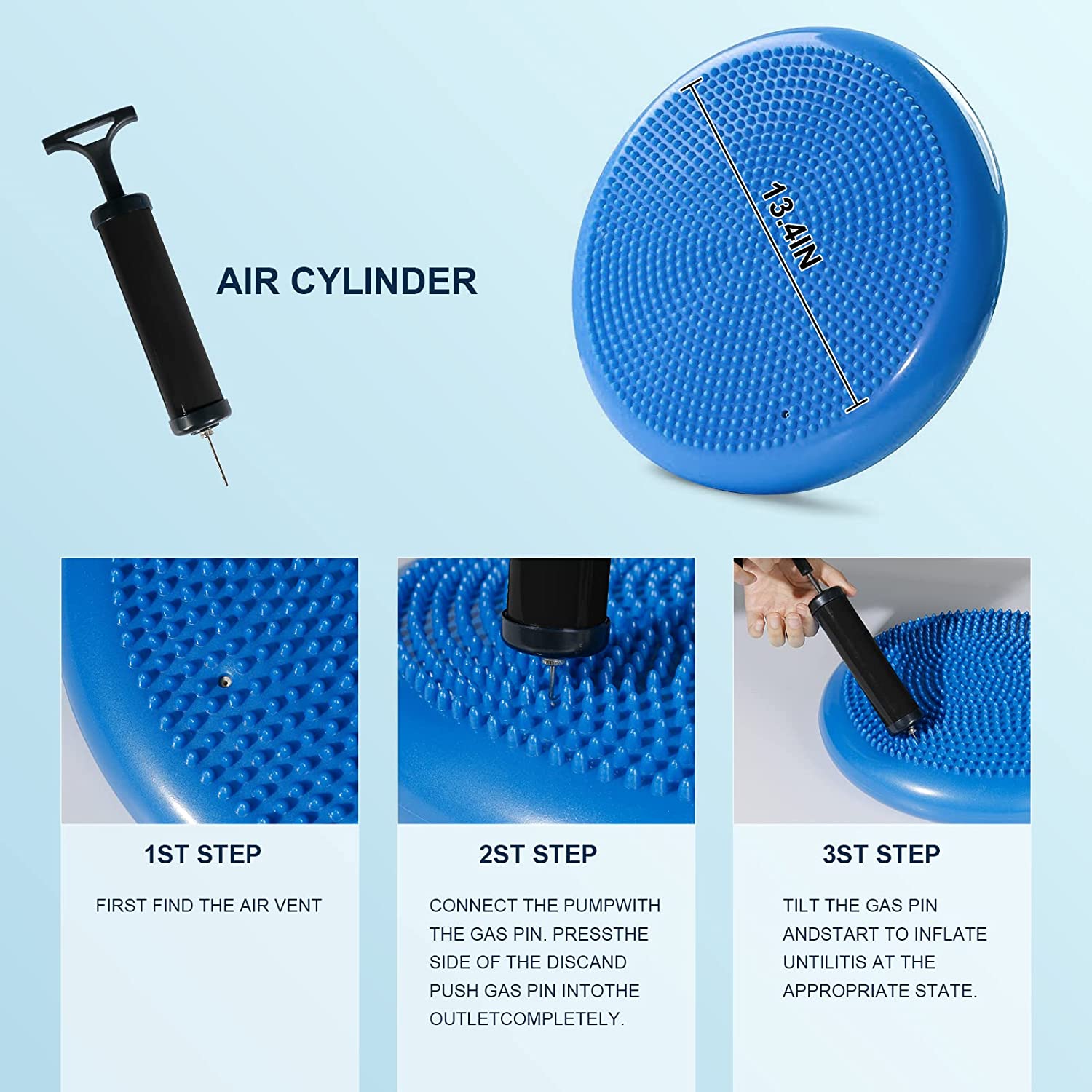 เบาะโยกเสถียรภาพทางอากาศแบบพอง - Balance Cushion Disc บทวิจารณ์และราคา